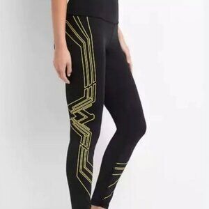 Gap DC Wonder Woman Black & Gold Leggings XS